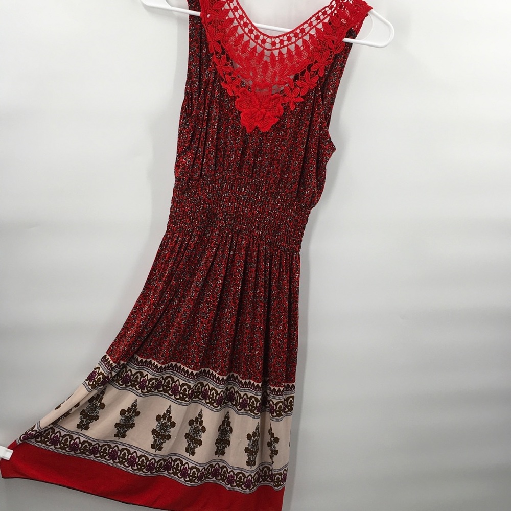 Ikat Gypsy Boho Chic India Crochet Sun Dre… - Picture 9 of 9